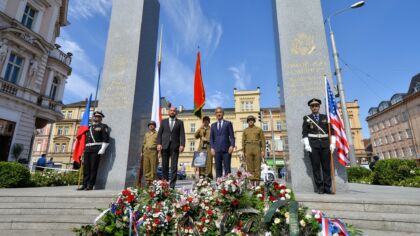 Dnes jsme se v Plzni rozloučili s přítelem, hrdinou a osvoboditelem, Georgem Thompsonem, veteránem 16. obrněné divize.