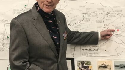 Lincoln Harner, hero, D-Day veteran and liberator of the City of Pilsen and Southwestern Bohemia, member of the 16th Armored Division and the 987th Field Artillery Battalion, turns 100!